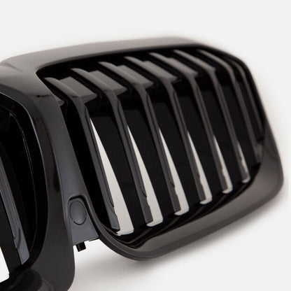 BMW 3 Series G20 (Saloon) / G21 (Touring) 2019 –2022 Gloss Black Double Slat Kidney Grilles
