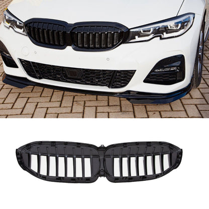 BMW 3 Series G20 (Saloon) / G21 (Touring) 2019 –2022 Gloss Black Double Slat Kidney Grilles